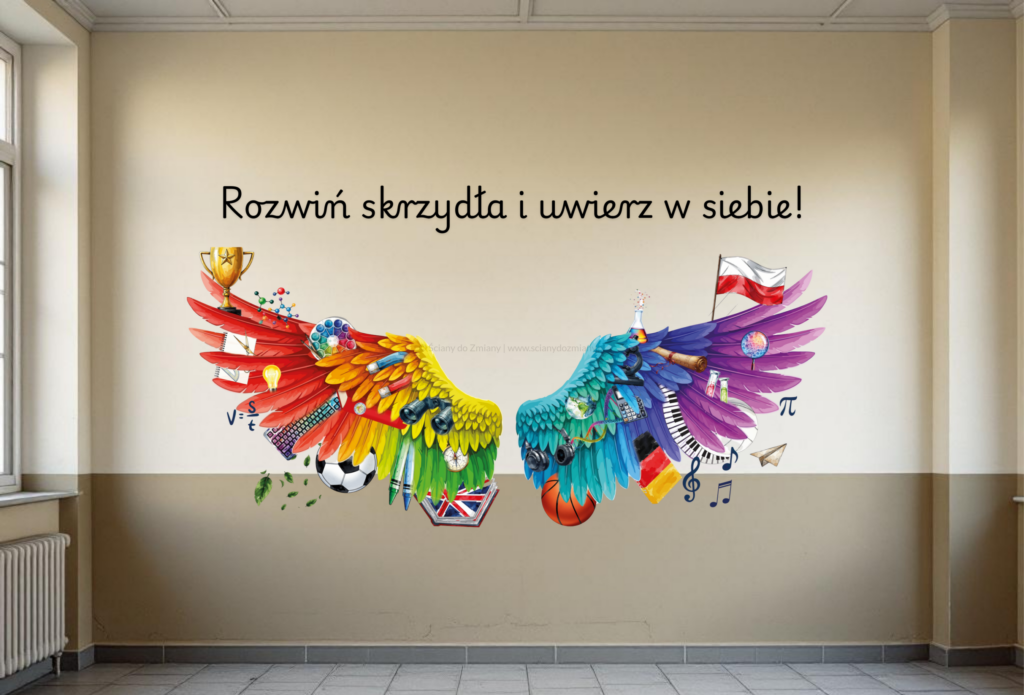 Ściany do zmiany dekoracje ścienne dla szkół, ściana w szkole