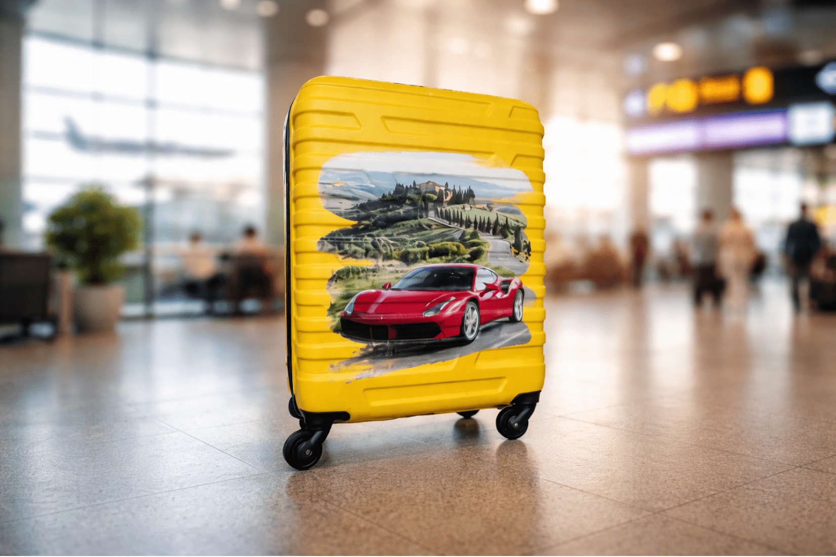 druk na walizce Wrocław – personalizowana walizka z nadrukiem UV