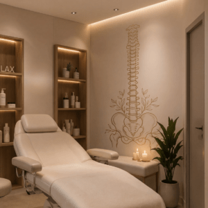 druk ścienny spa gabinet medycyny estetycznej kręgosłup grafika premium Wrocław