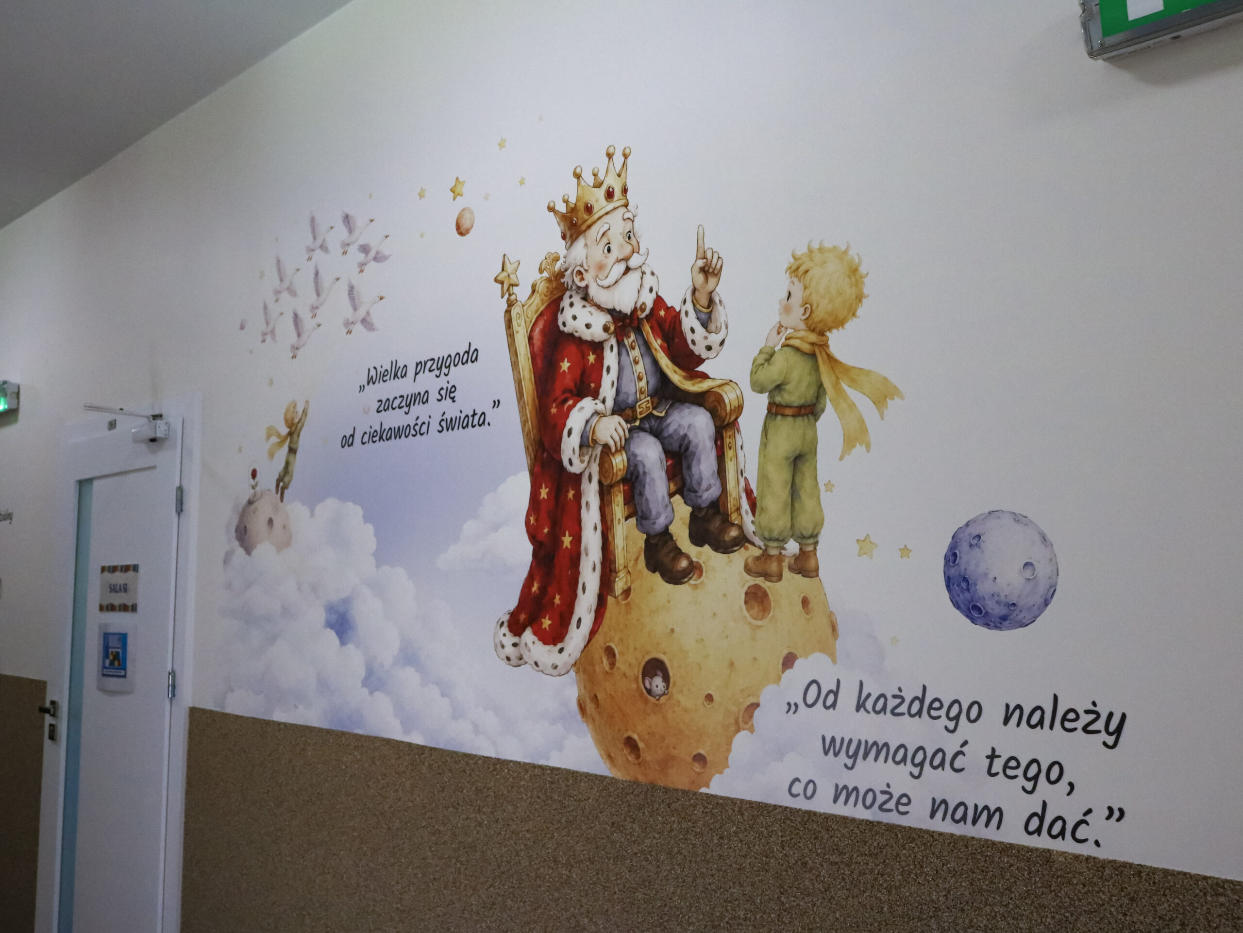 Król z Małego Księcia – druk ścienny dla przedszkola