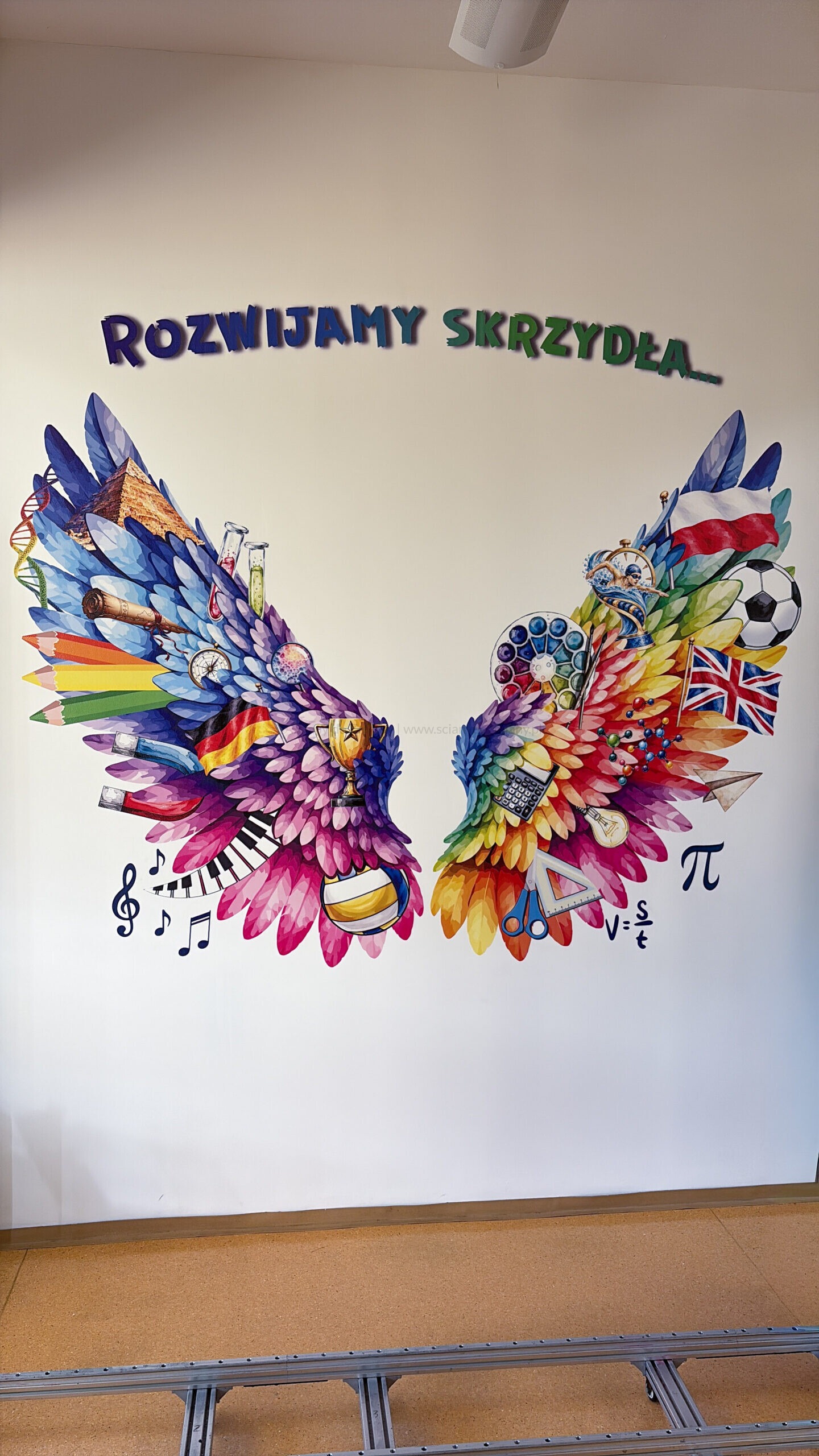 Druk UV w szkole – realizacja Rozwijamy skrzydła